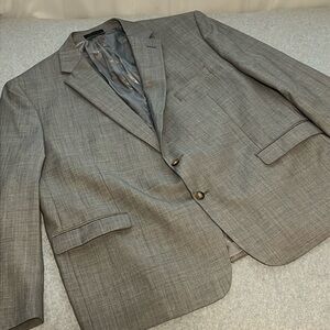 Lauren Ralph Lauren Wool Blazer Size 50 Two Button Gray